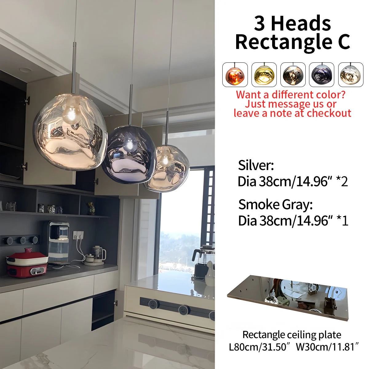 Antizer Large Lava Chandelier Customization