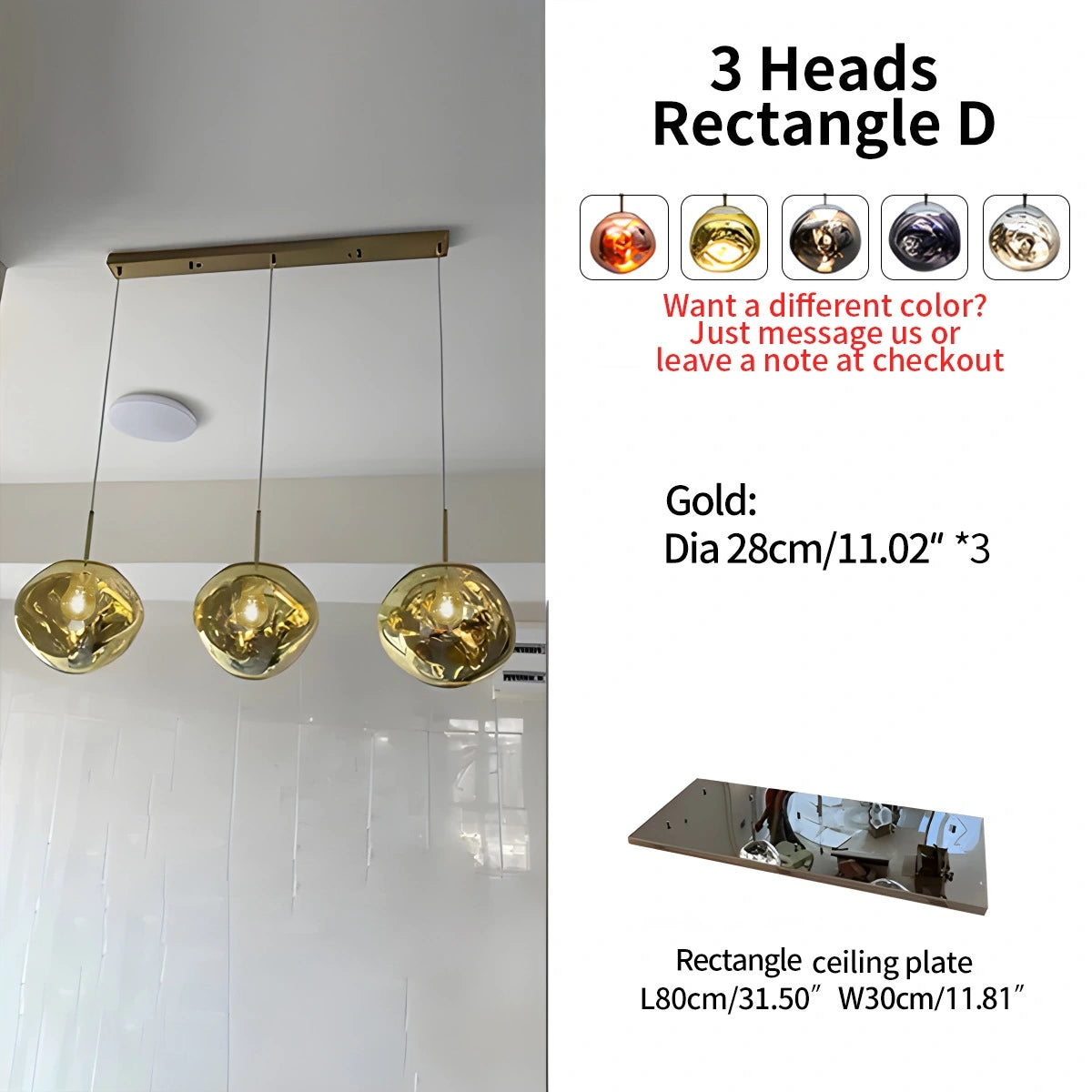 Antizer Large Lava Chandelier Customization