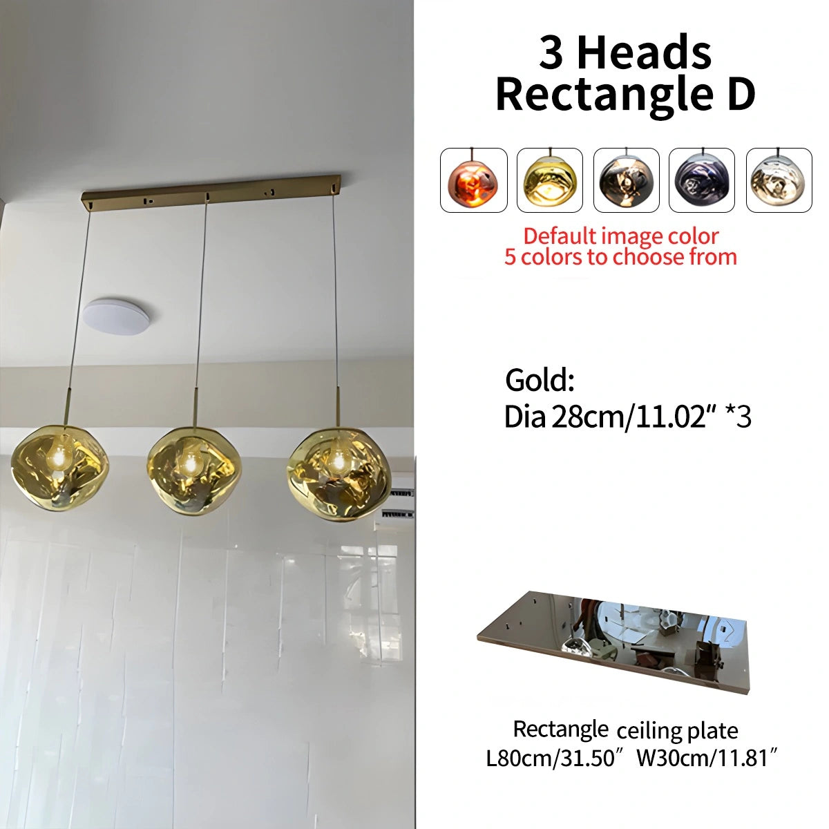 Antizer Large Lava Chandelier Customization