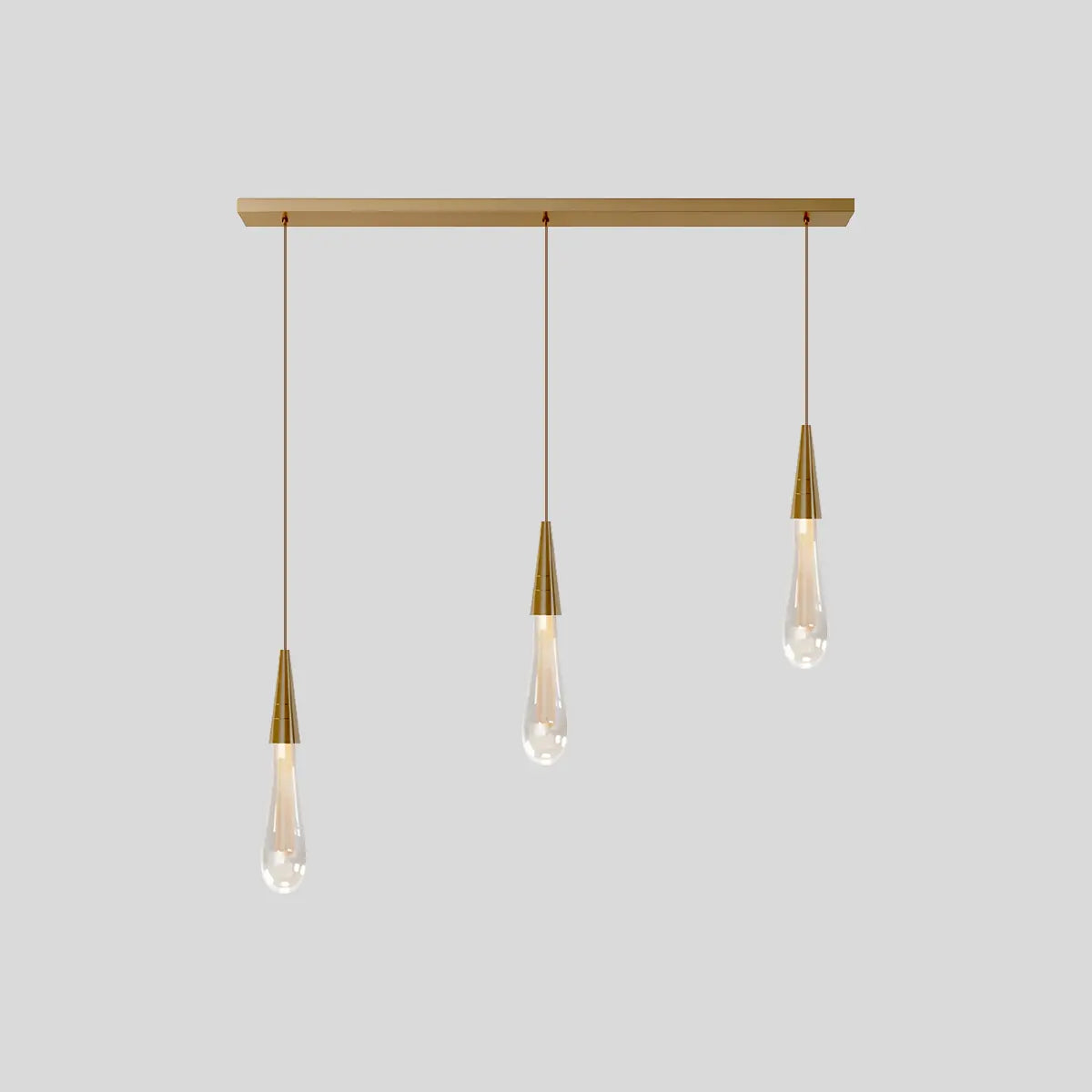 Antizer Drop Crystal Chrome Pendant Light for Bedroom
