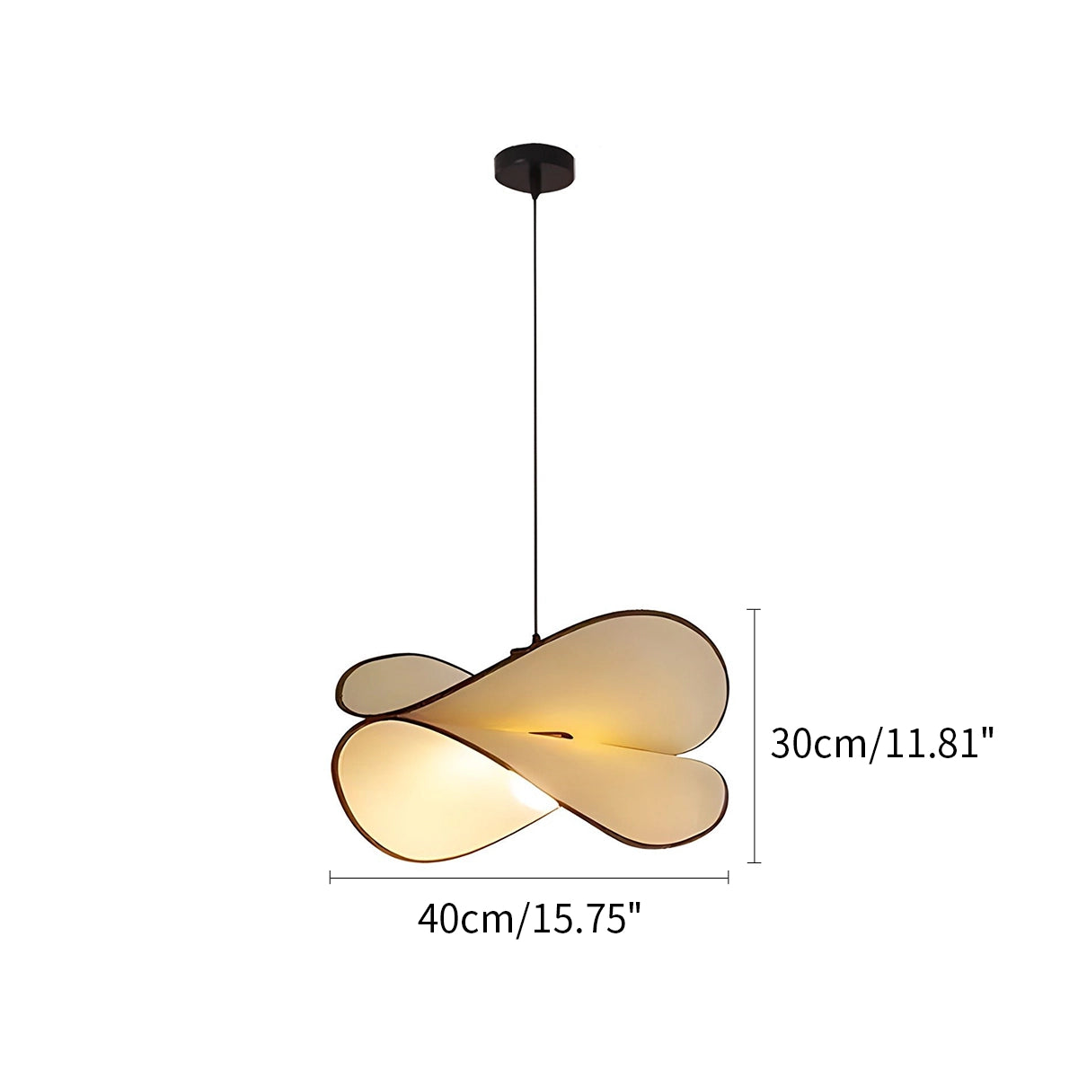 Antizer French Fabric Potato Chip Pendant Light for Dining Room