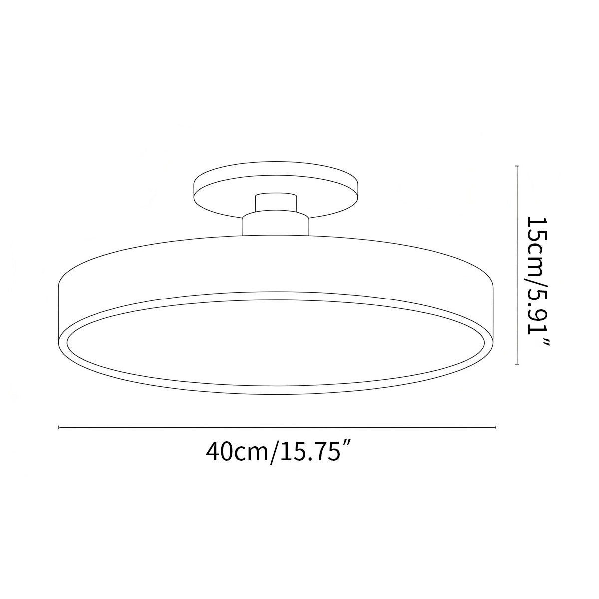 Antizer Isla Flush Mount Ceiling Lamp for Bedroom