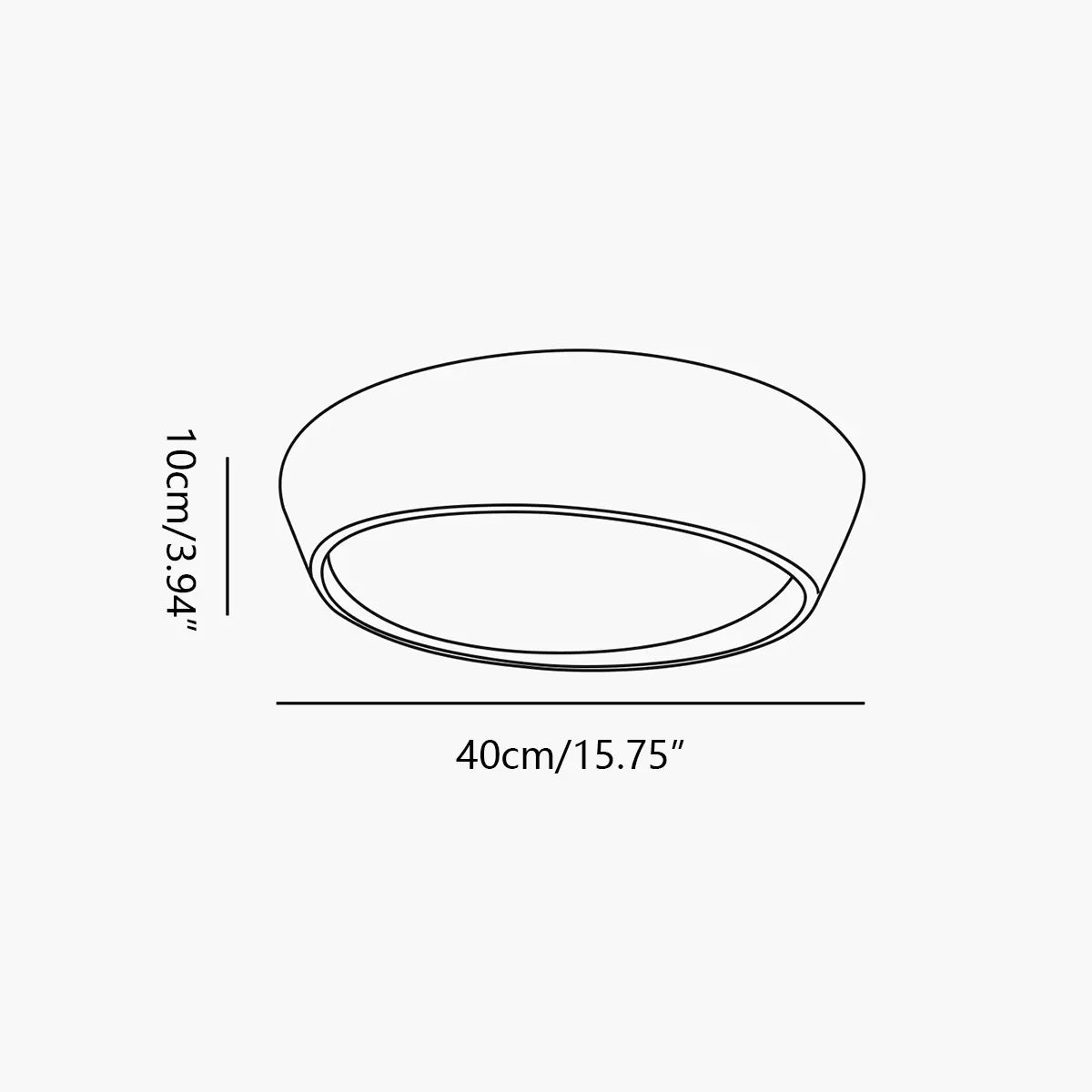 Antizer Modern Round Acrylic Ceiling Light for Bedroom