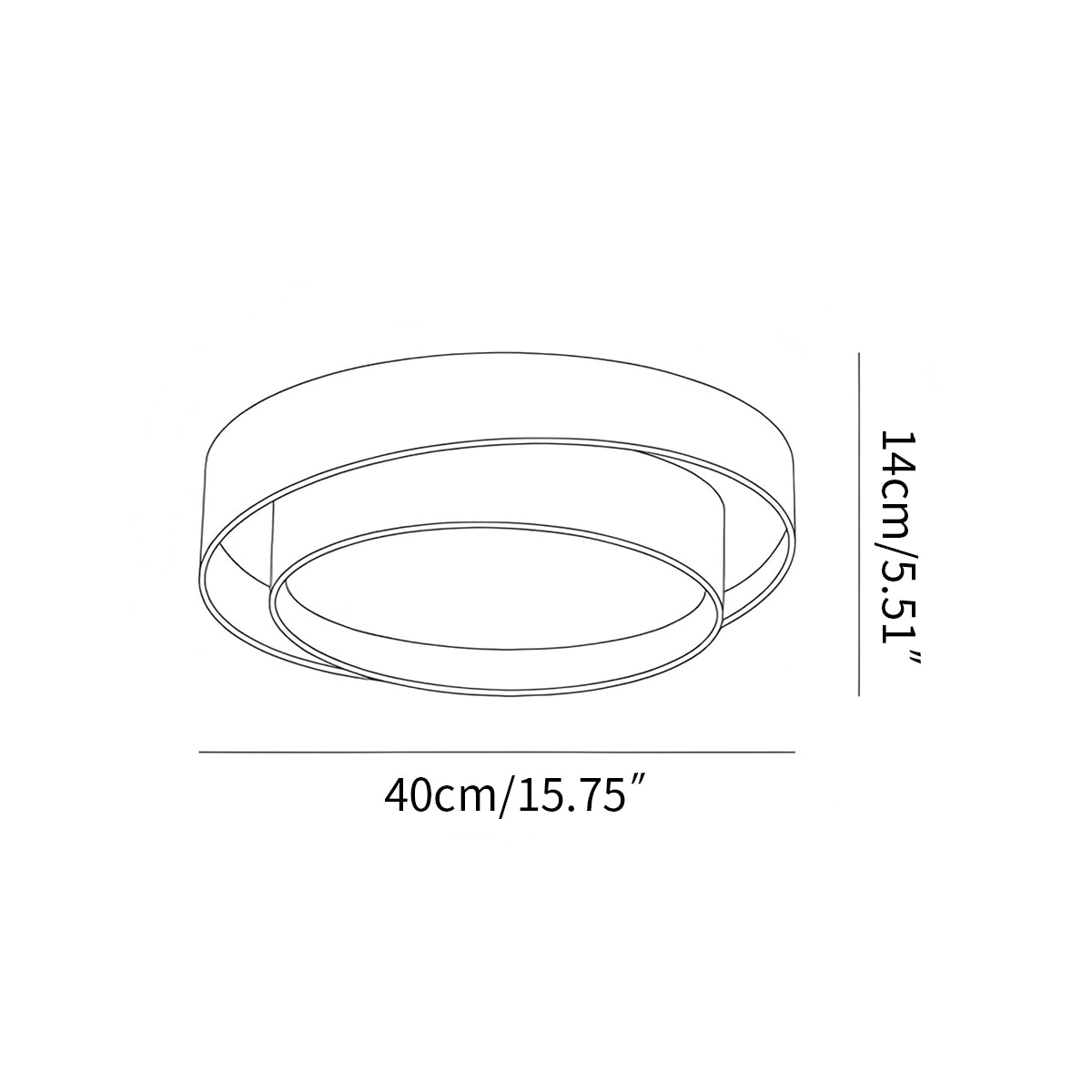 Antizer Melody Circular Ceiling Lamp for Bedroom