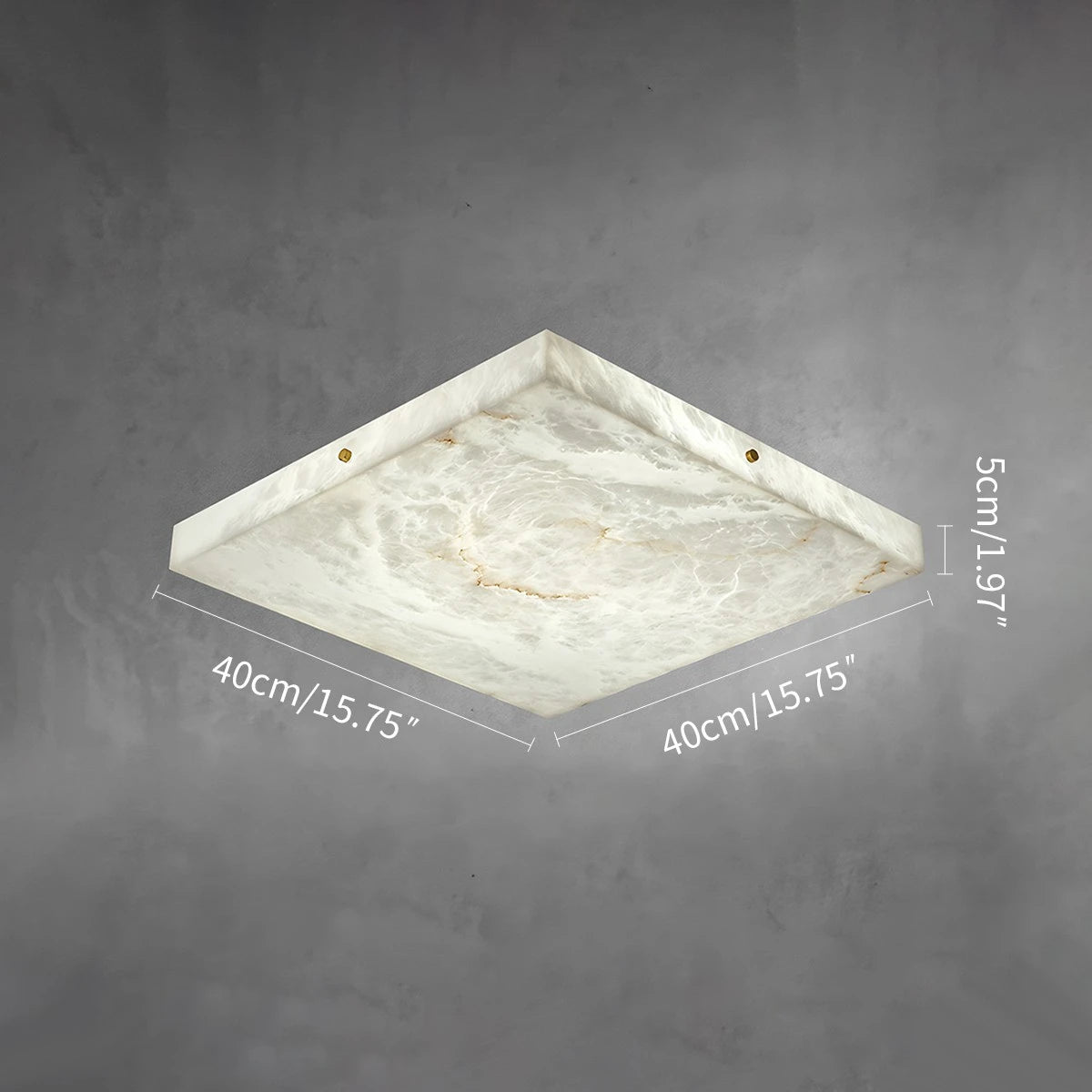 Antizer Minimalism Ultra Thin Square Spanish Alabaster Ceiling Light