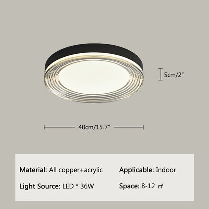 Antizer Circular Acrylic Ceiling Light for Bedroom