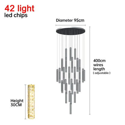 Antizer Nordic Crystal LED Chandelier