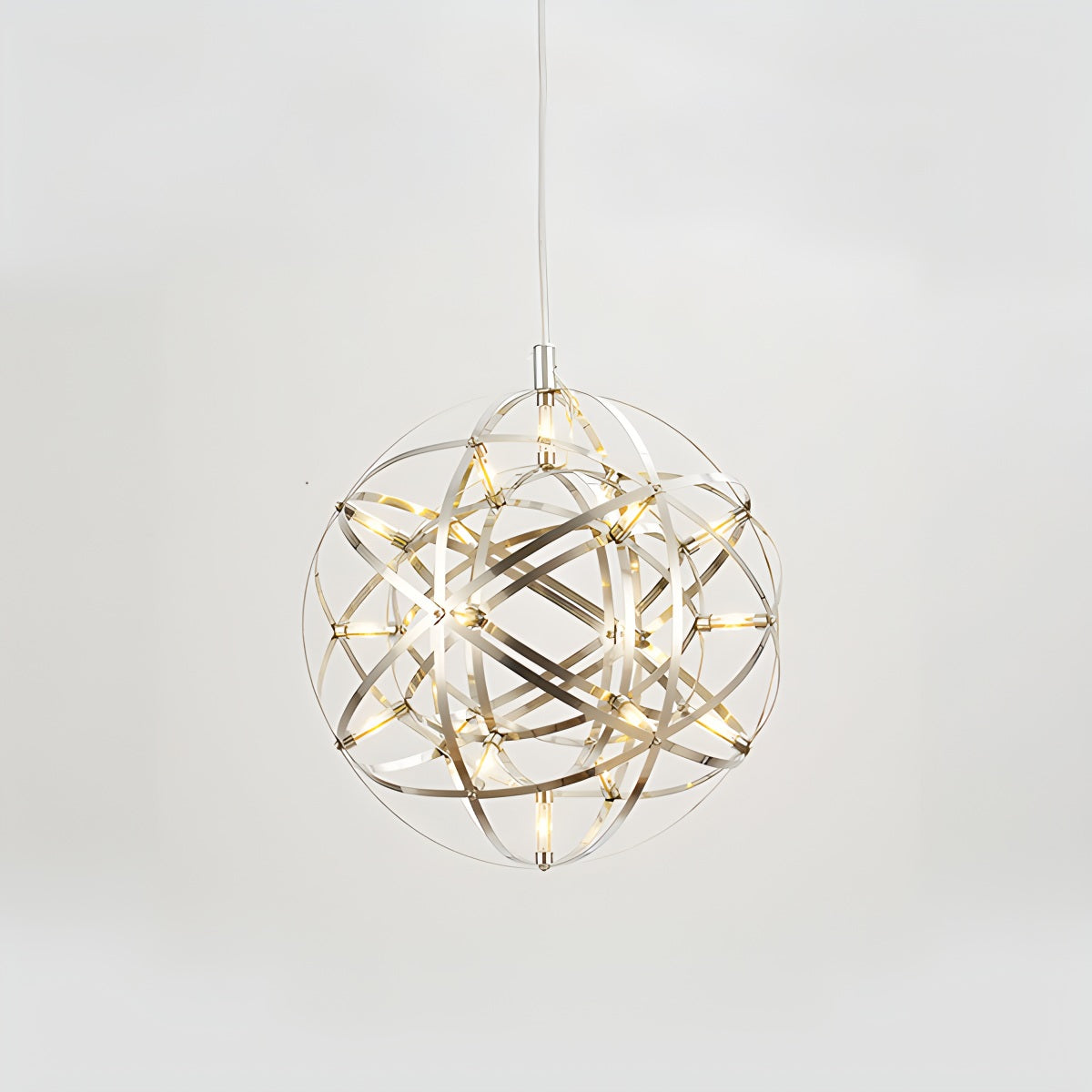 Silver Spark Ball Pendant Light