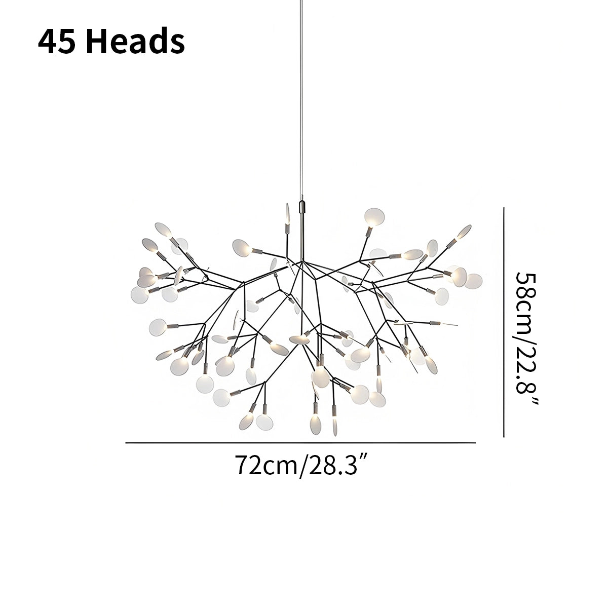 Antizer Black Firefly LED Chandelier