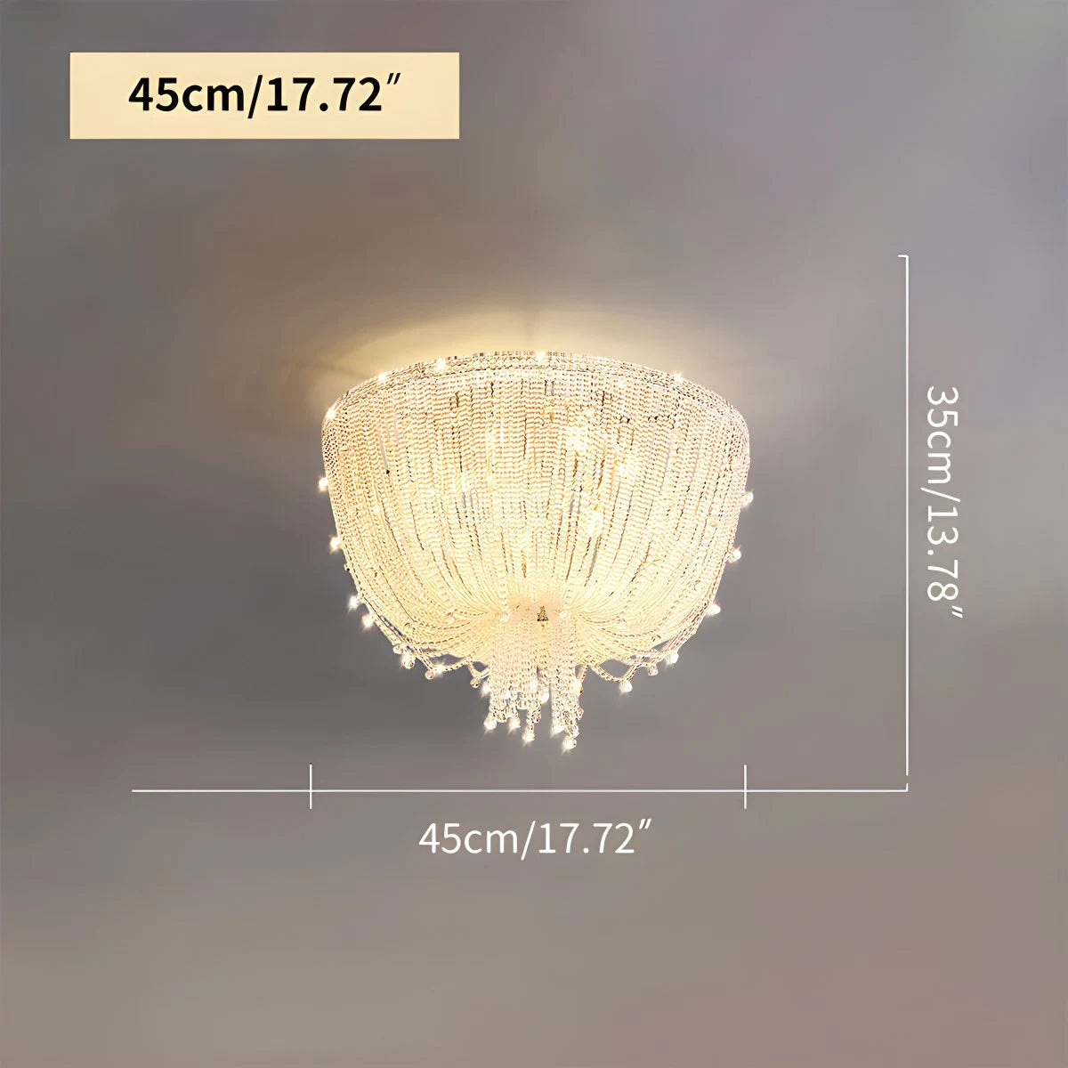 Antizer Creative Crystal Tassel Ceiling Light