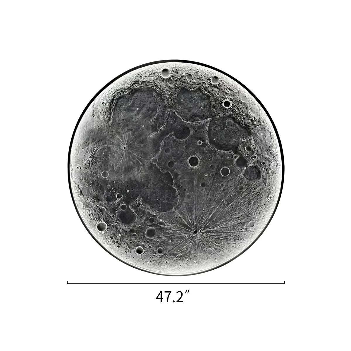 Antizer 3D Relief Moon Decorative Wall Lamp