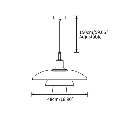 Antizer Danish Designer Glass Pendant Lamp for Kitchen