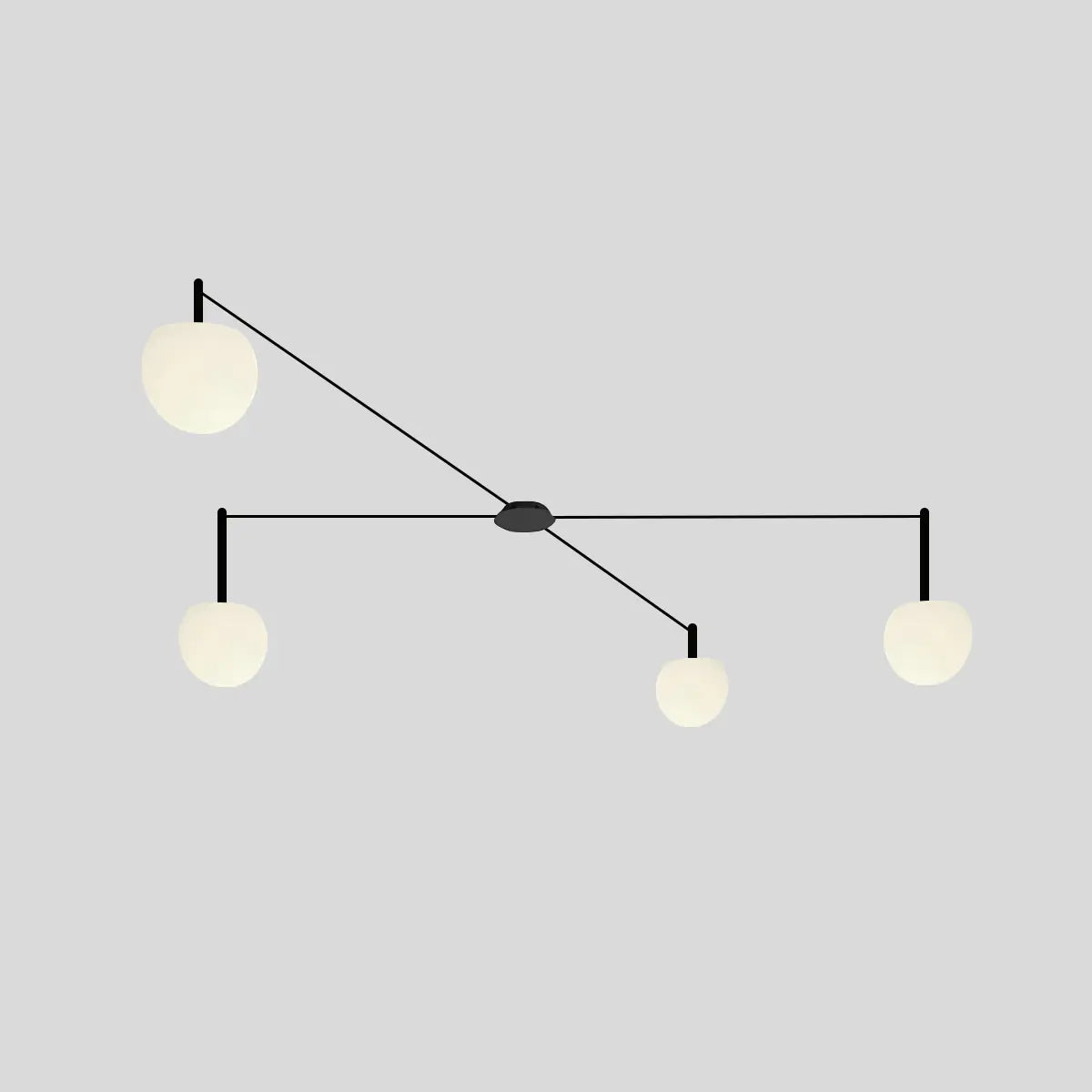 Antizer Custom Frosted Glass Globe Ceiling Light