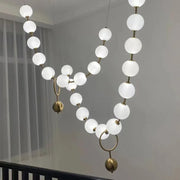 Antizer Art Deco V-Pearl Adjustable Chandelier