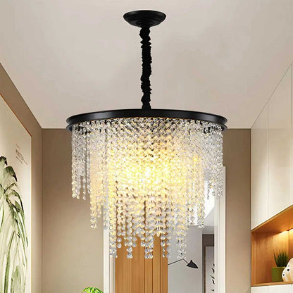 Antizer Octagonal Beaded Crystal Chandelier