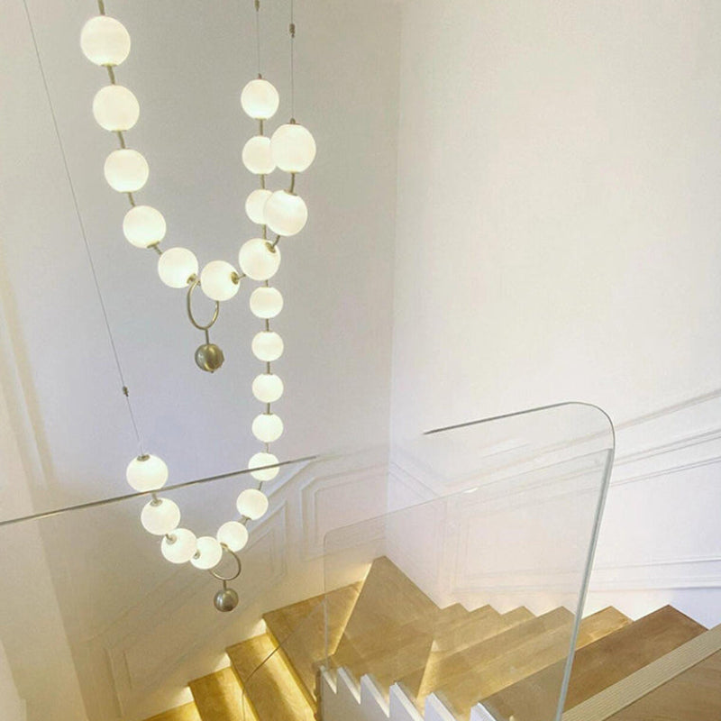 Antizer Art Deco V-Pearl Adjustable Chandelier