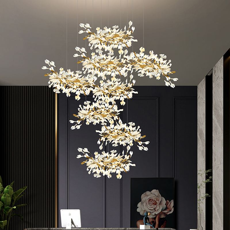 Ginkgo Leaf Chandelier