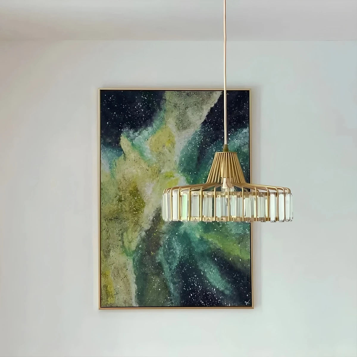 Antizer Modern Iron Art Glass Pendant Lamp for Kitchen