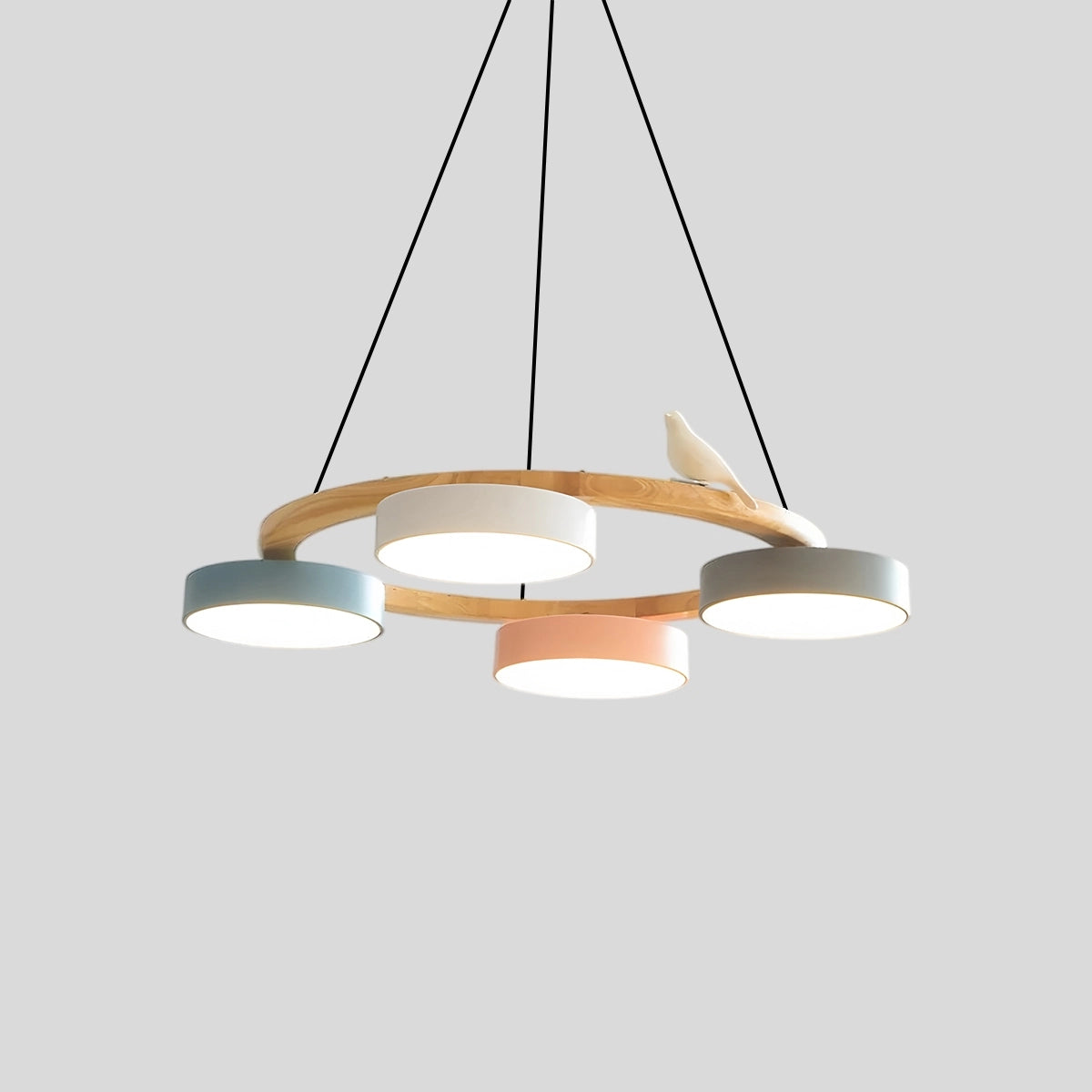 Antizer Sienna Bird Round Chandelier for Living Room