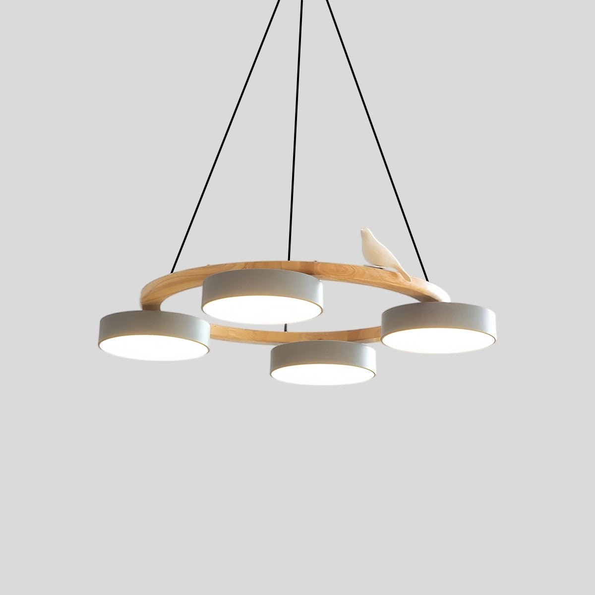 Antizer Sienna Bird Round Chandelier for Living Room