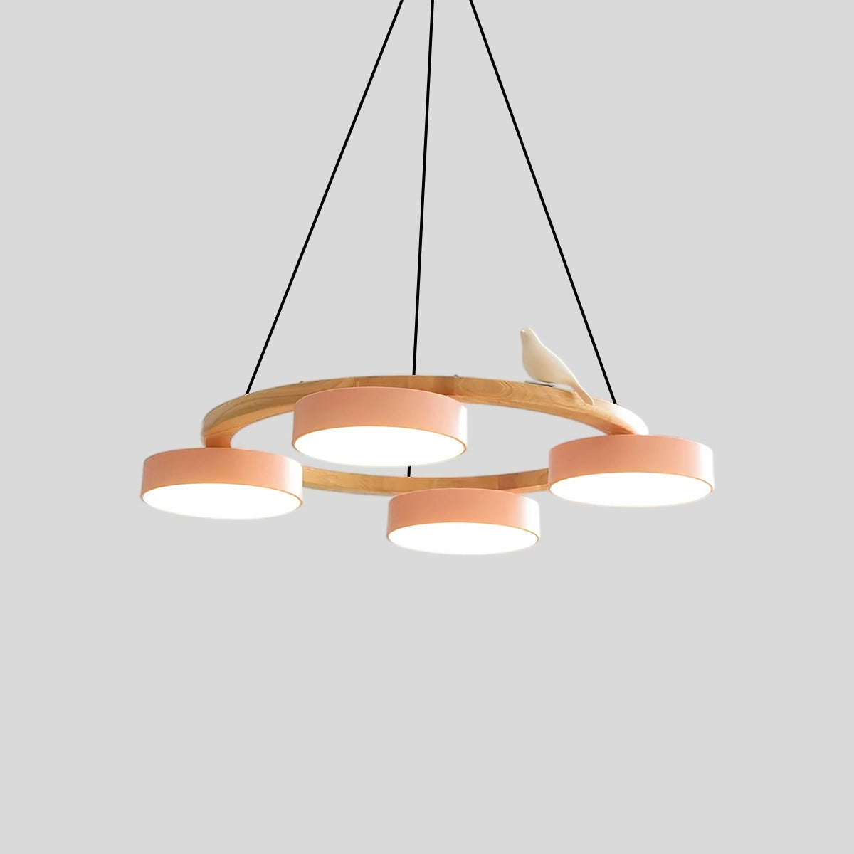 Antizer Sienna Bird Round Chandelier for Living Room