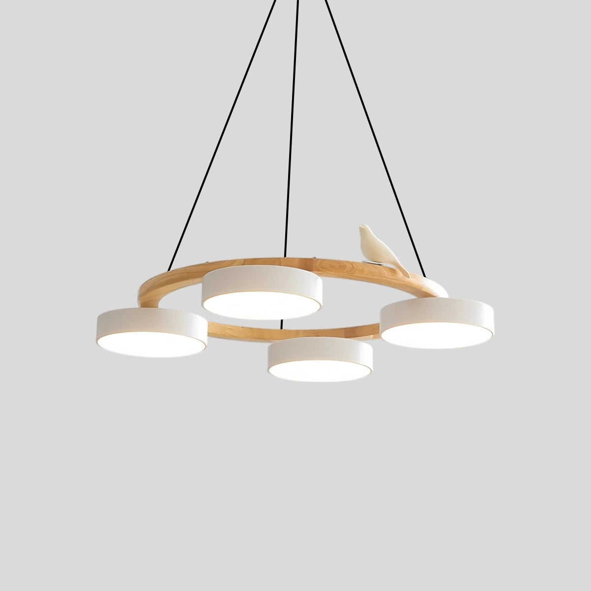 Antizer Sienna Bird Round Chandelier for Living Room