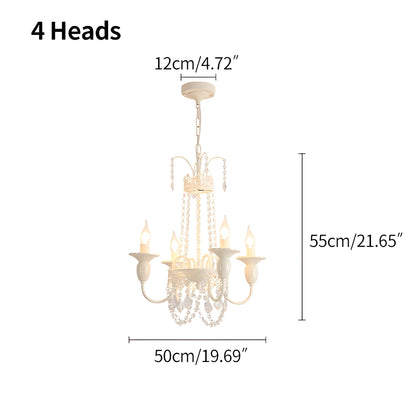 Antizer French Candle Crystal Chandelier