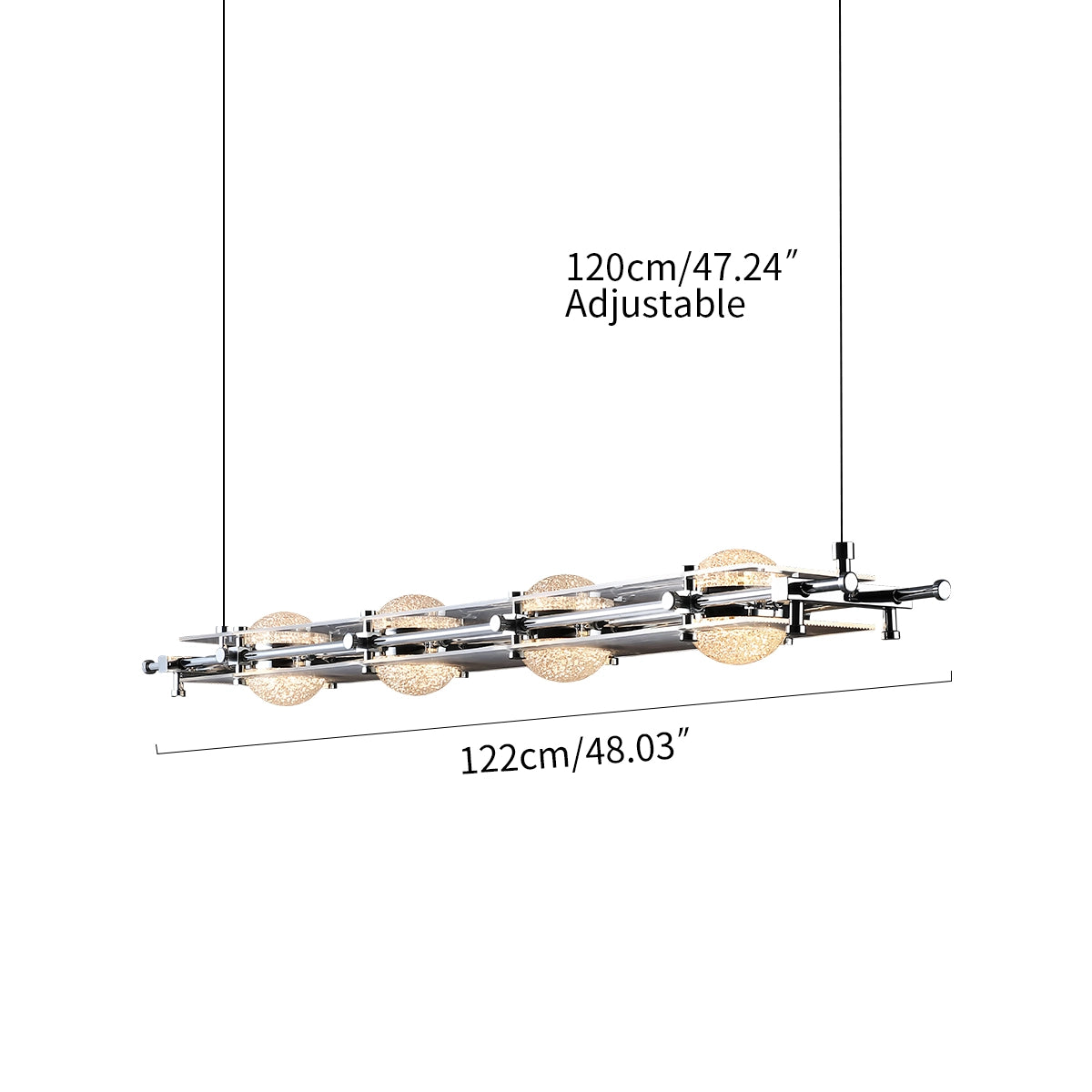 Antizer Italian Light Luxury Long Planetary Pendant Light