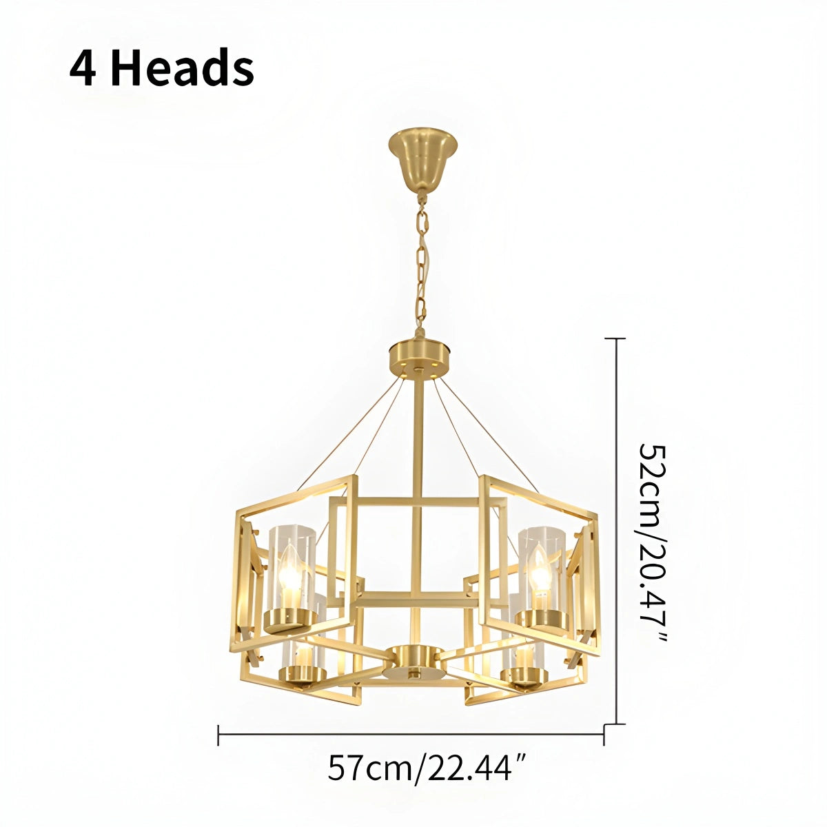 Antizer Modern Luxury All Copper Chandelier