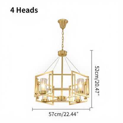 Antizer Modern Luxury All Copper Chandelier