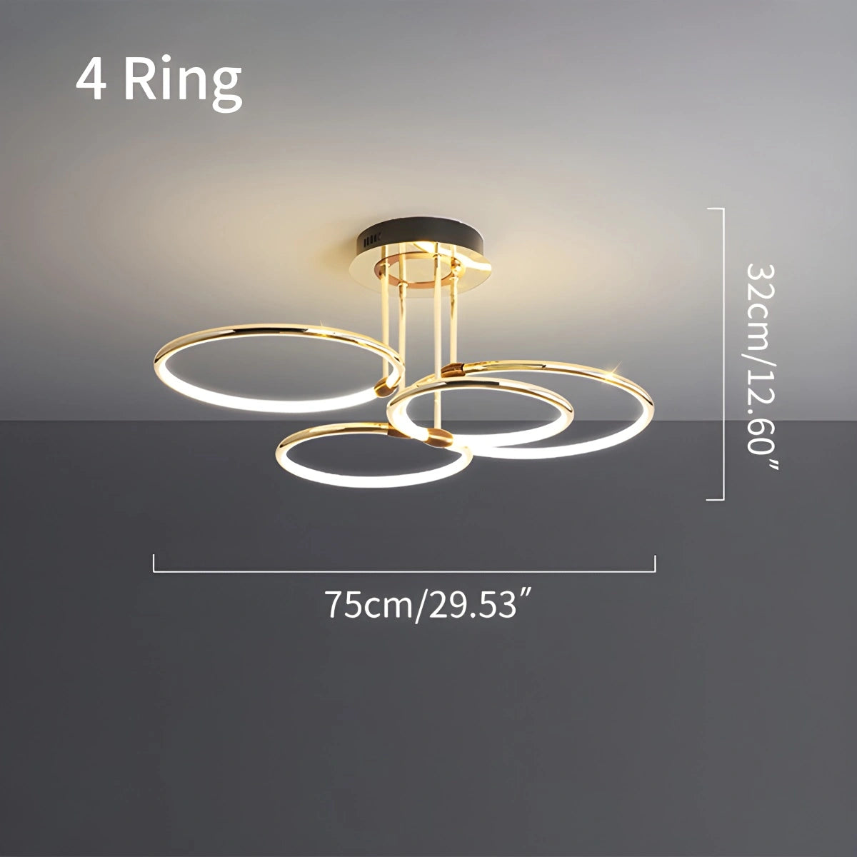 Antizer Metal Circular Chandelier Ceiling Lamp