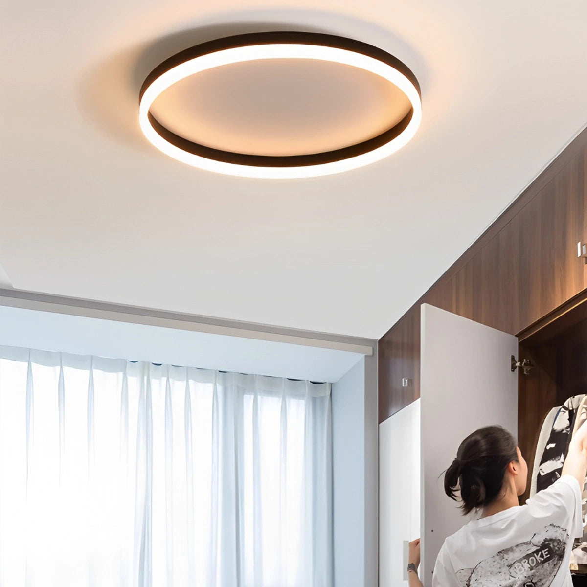 Antizer Nordic Circular LED Ceiling Lamp for Bedroom