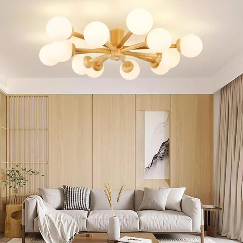 Nordic Wooden Dining Room Ceiling Lights