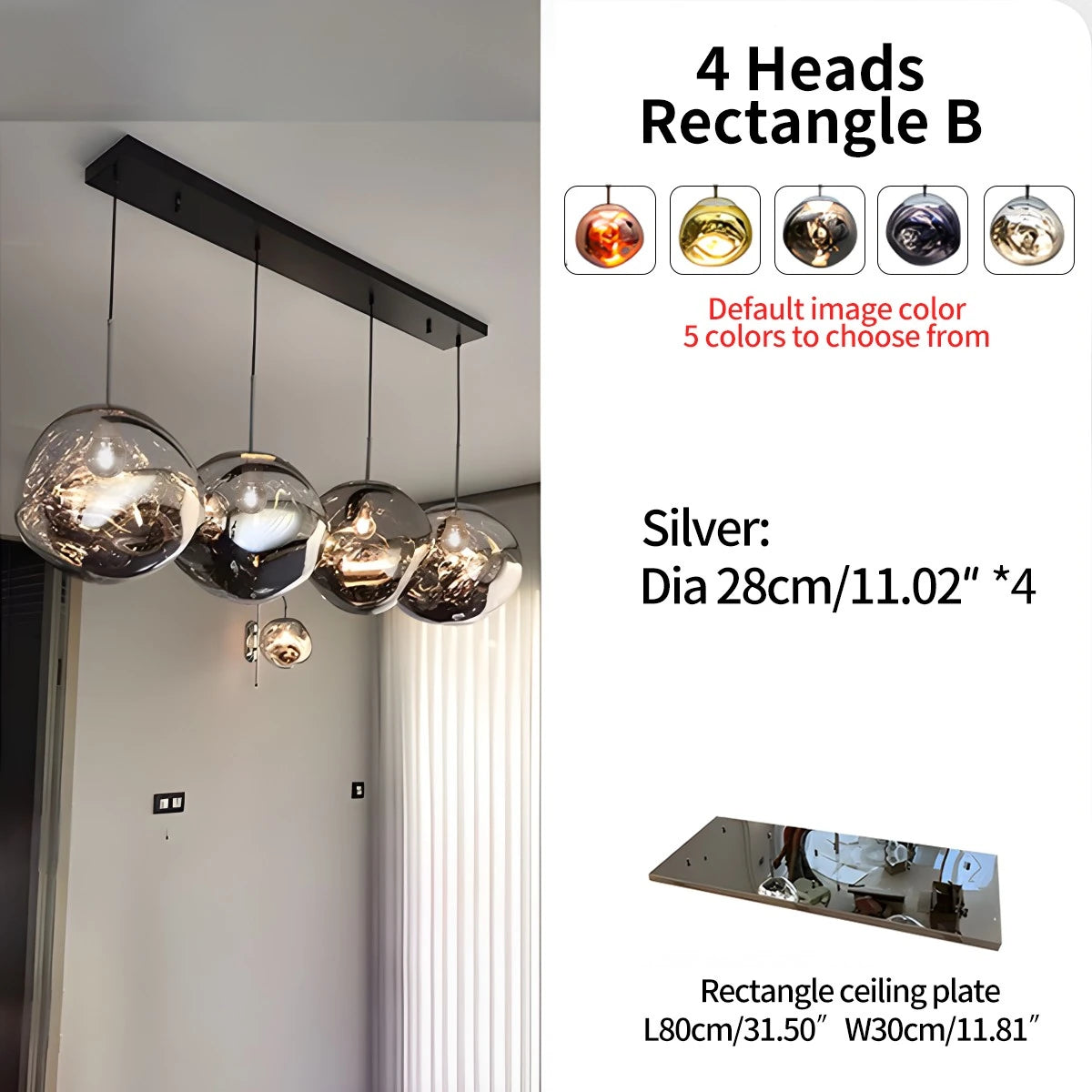 Antizer Large Lava Chandelier Customization