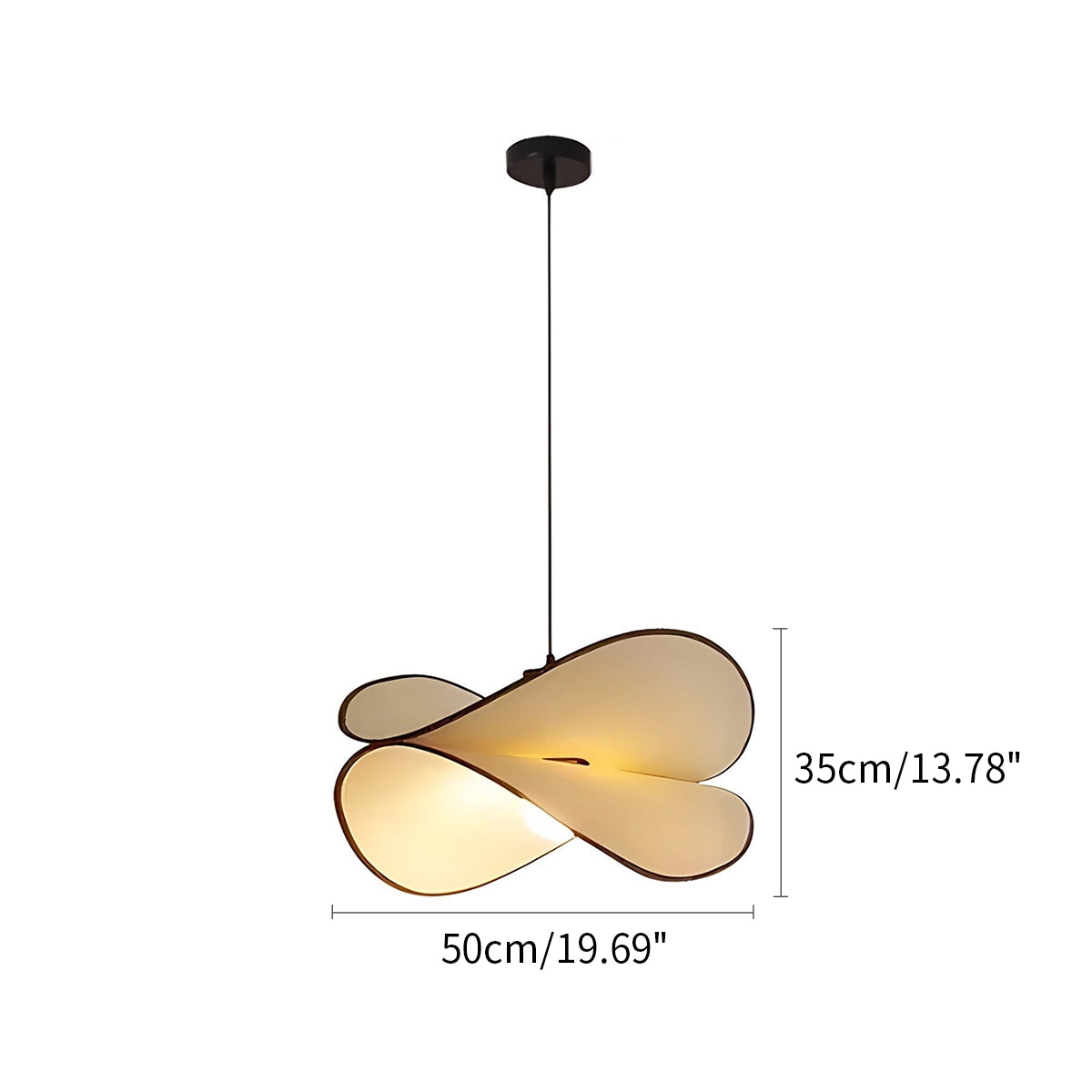 Antizer French Fabric Potato Chip Pendant Light for Dining Room