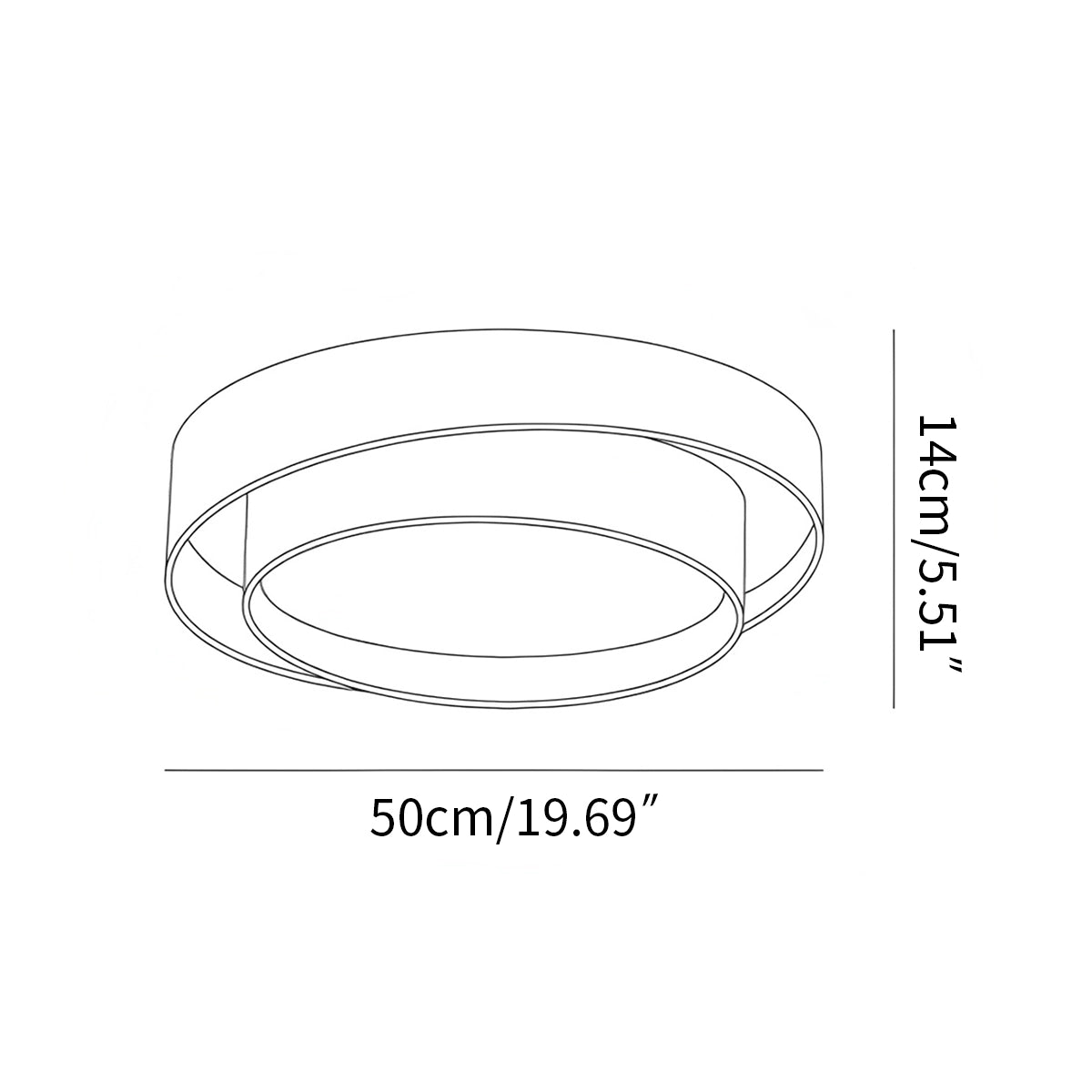 Antizer Melody Circular Ceiling Lamp for Bedroom