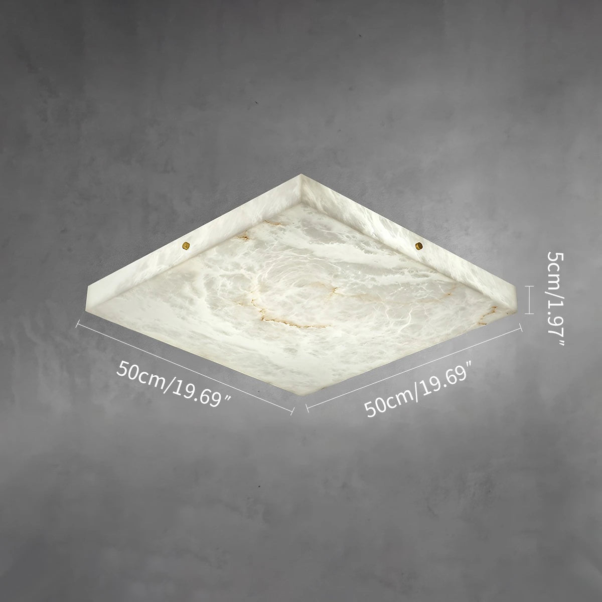 Antizer Minimalism Ultra Thin Square Spanish Alabaster Ceiling Light
