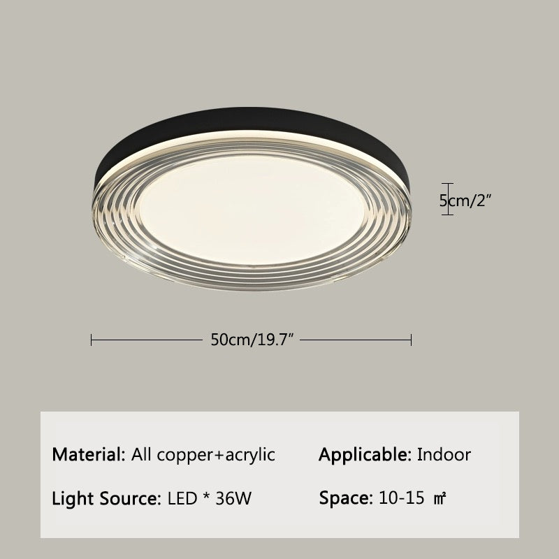 Antizer Circular Acrylic Ceiling Light for Bedroom