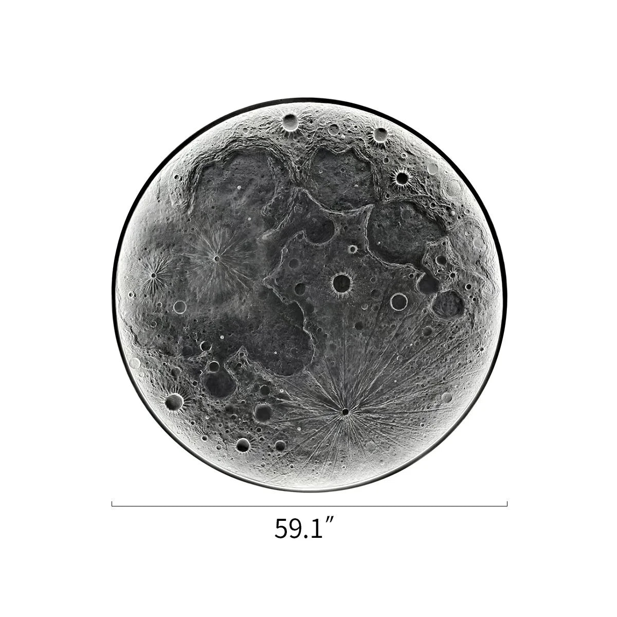 Antizer 3D Relief Moon Decorative Wall Lamp