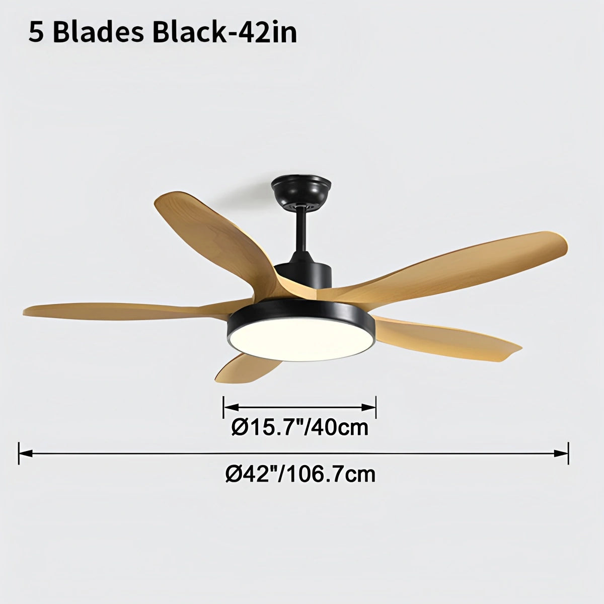 Antizer Scandi Reversible Ceiling Fan with Light
