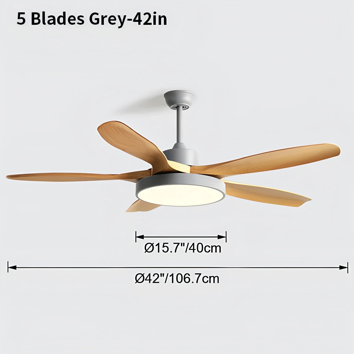 Antizer Scandi Reversible Ceiling Fan with Light