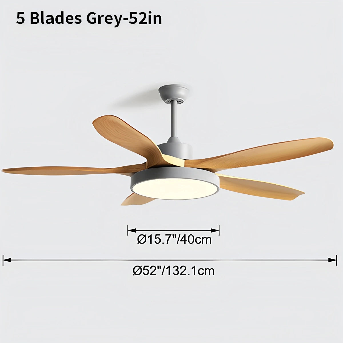Antizer Scandi Reversible Ceiling Fan with Light