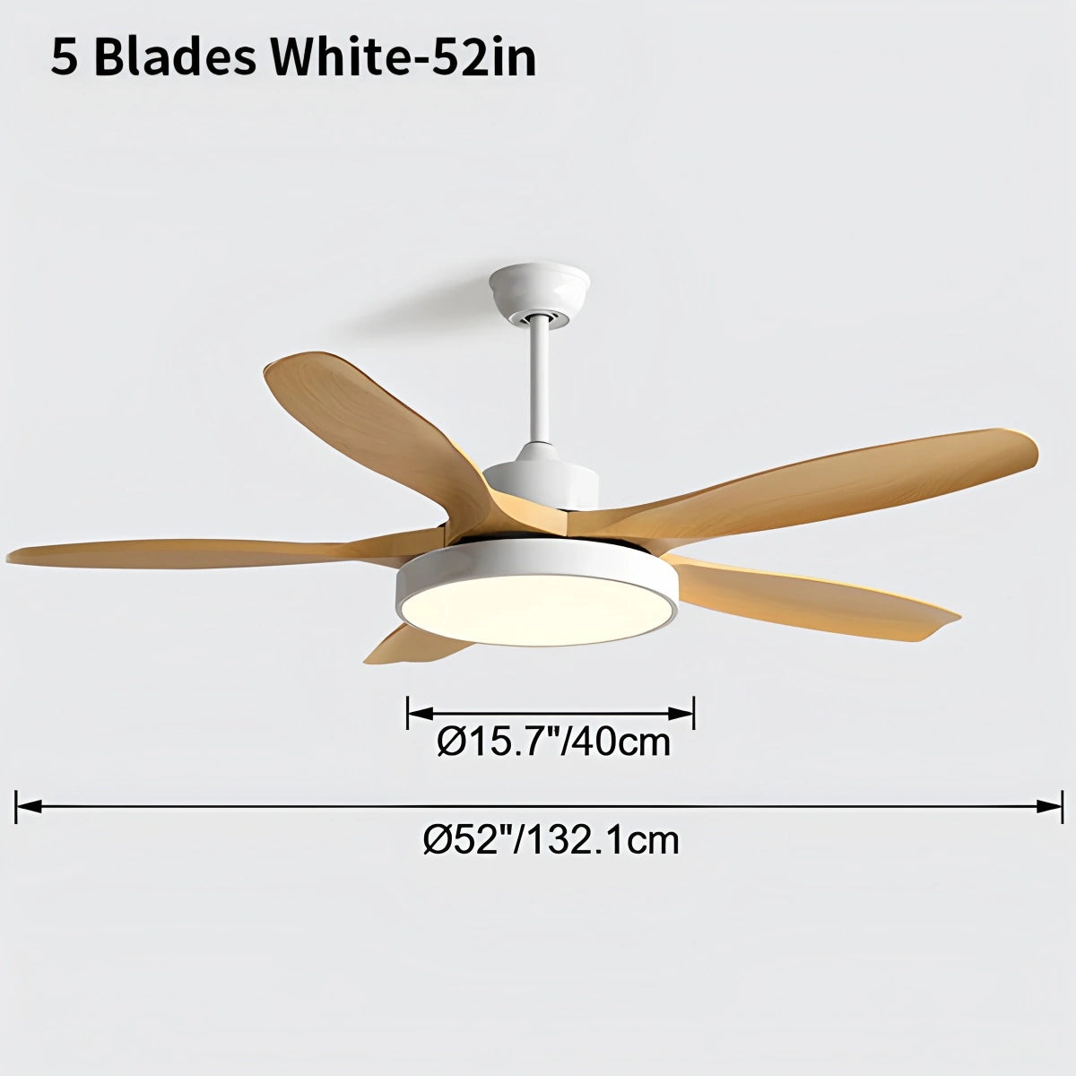 Antizer Scandi Reversible Ceiling Fan with Light