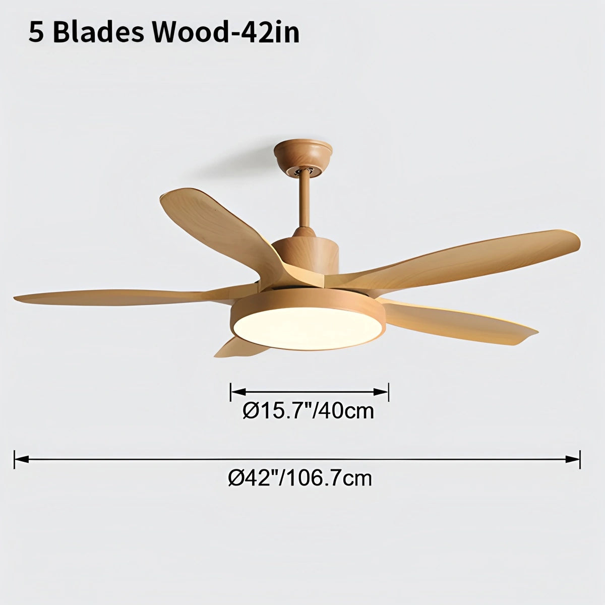 Antizer Scandi Reversible Ceiling Fan with Light