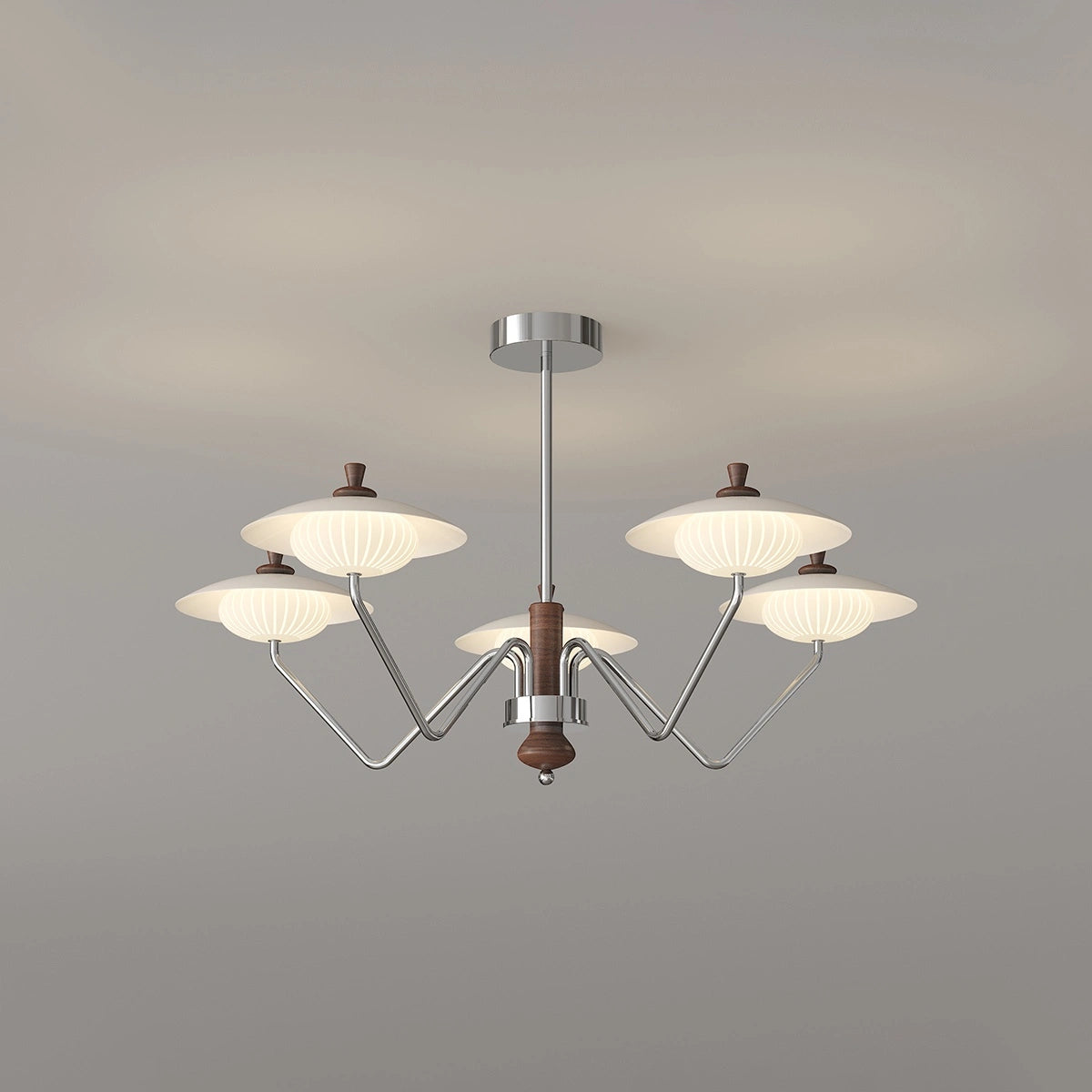 Antizer French Retro Wrought Iron Flower Chandelier