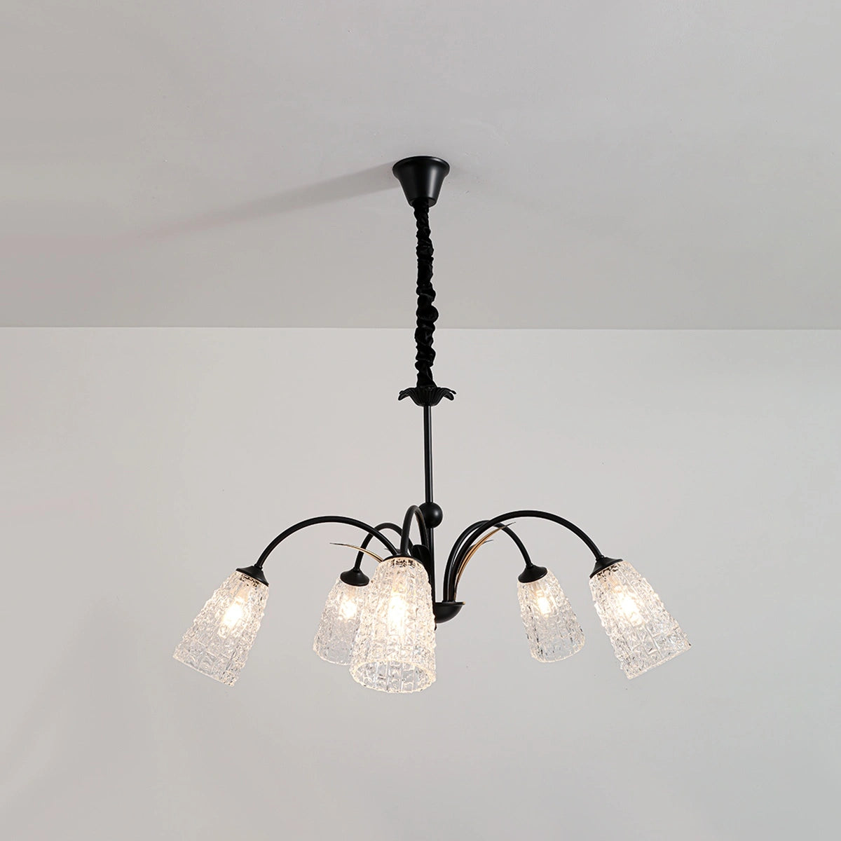 Antizer American Retro Iron Glass Chandelier