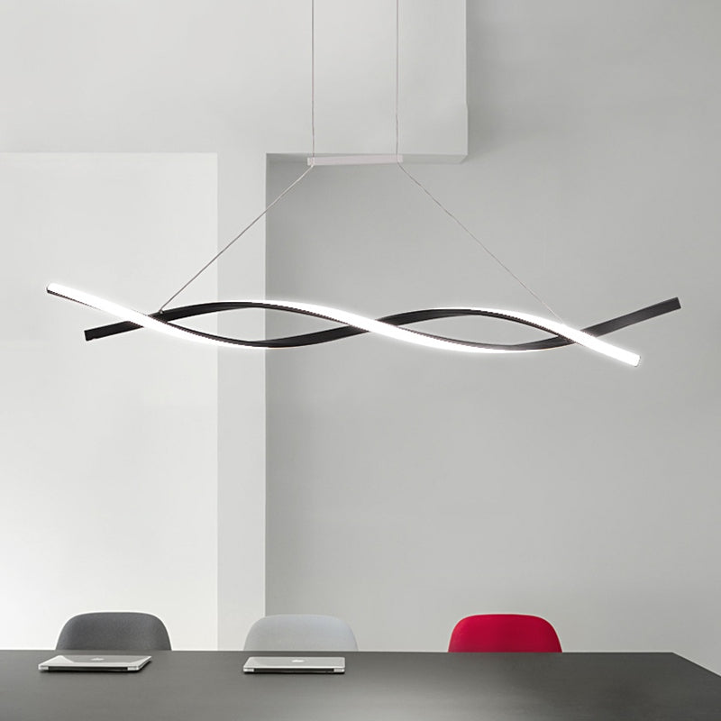 LED Linear Wave Chandelier