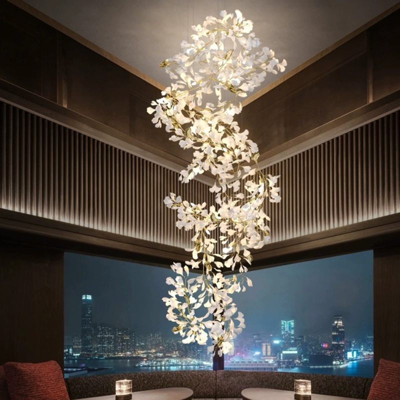 Ginkgo Leaf Chandelier