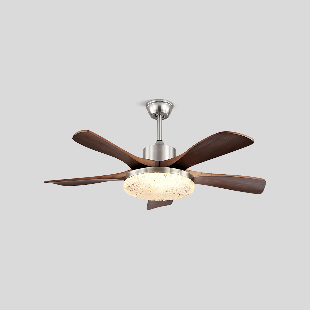 Antizer Vintage Luxury Solid Wood Ceiling Fan Light