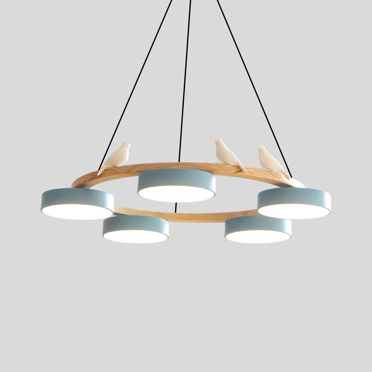 Antizer Sienna Bird Round Chandelier for Living Room